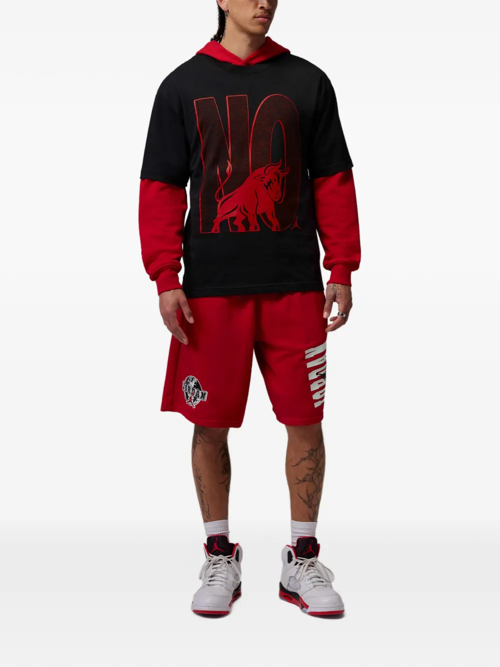 Jordan T-shirt met grafische print Zwart