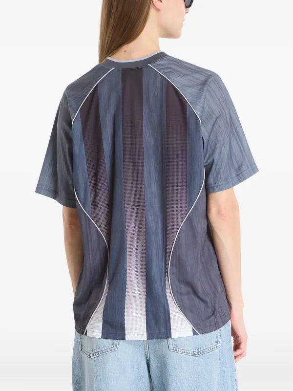 Dime striped-pattern T-shirt | Grey | FARFETCH JO