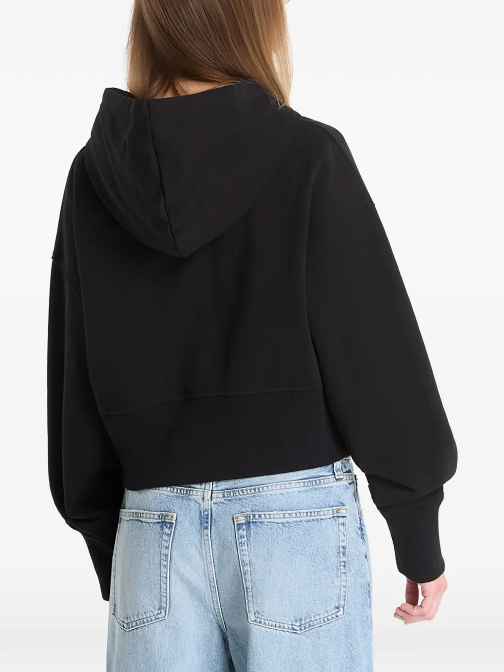 dime Cropped hoodie Zwart