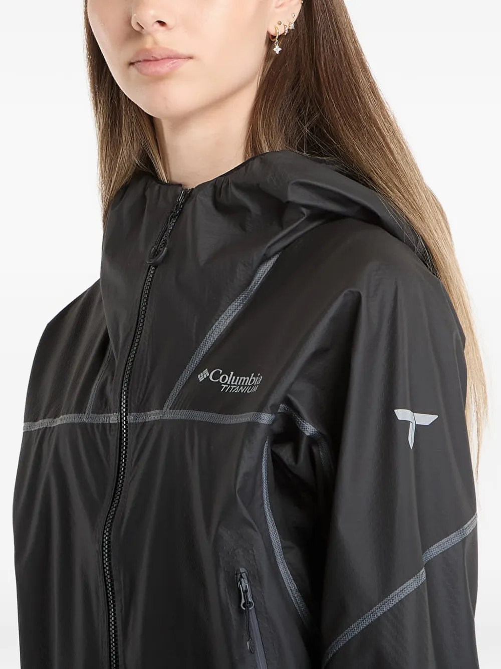 Columbia Cassiar Pro jack met capuchon Zwart
