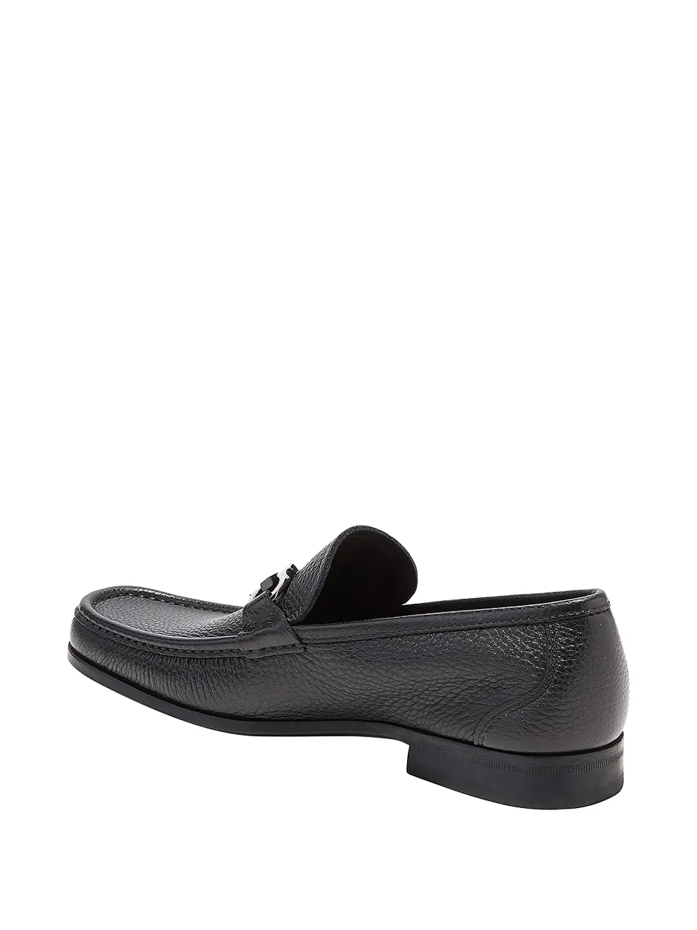 Ferragamo Gancini-detail loafers Zwart