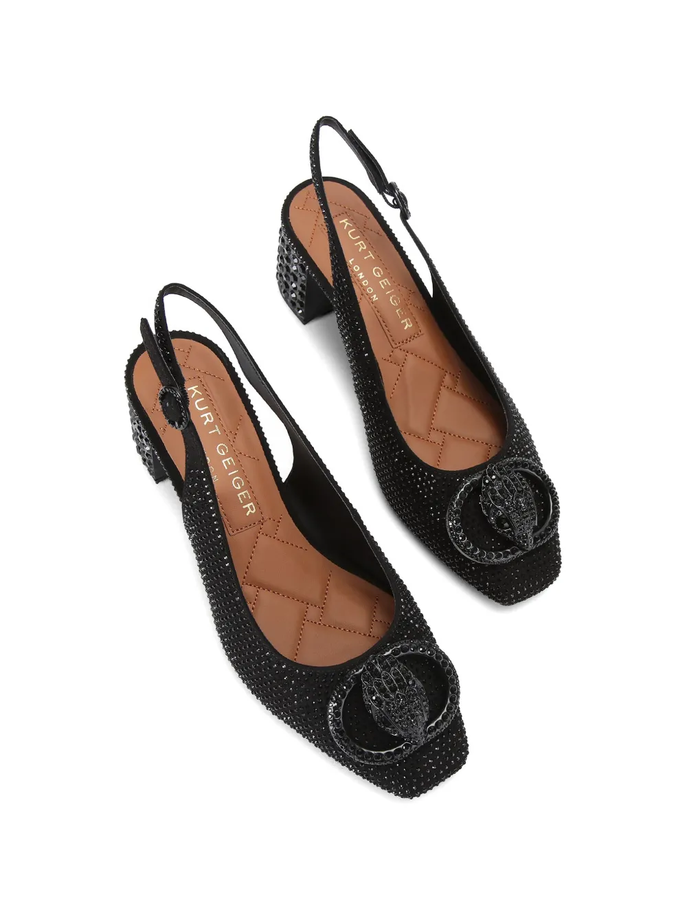 Kurt Geiger London Chelsea pumps verfraaid met kristallen Zwart
