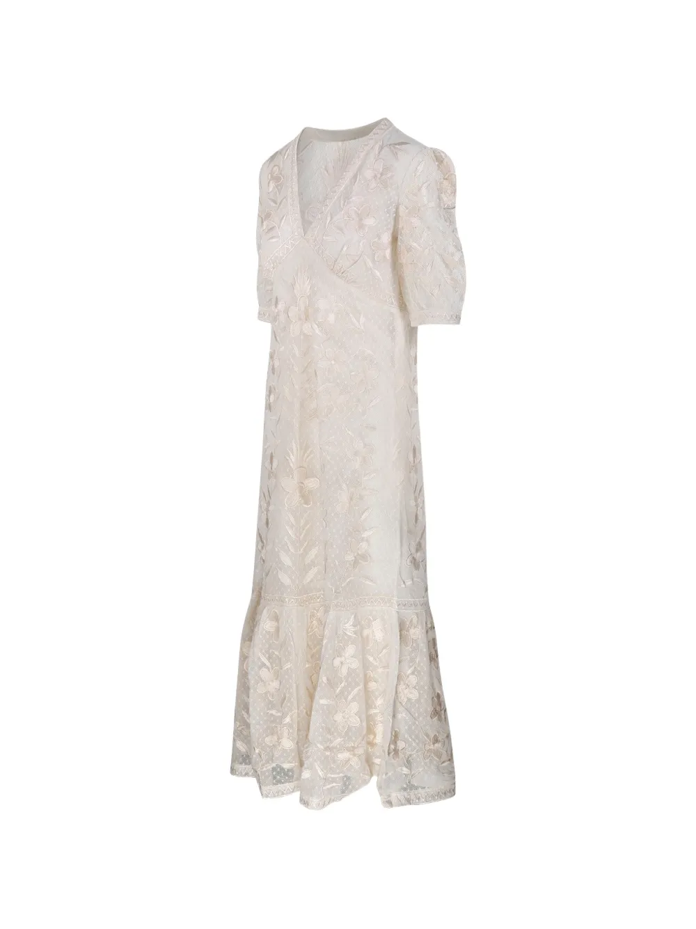  Antik Batik Abito Lungo Carioca - Bianco 