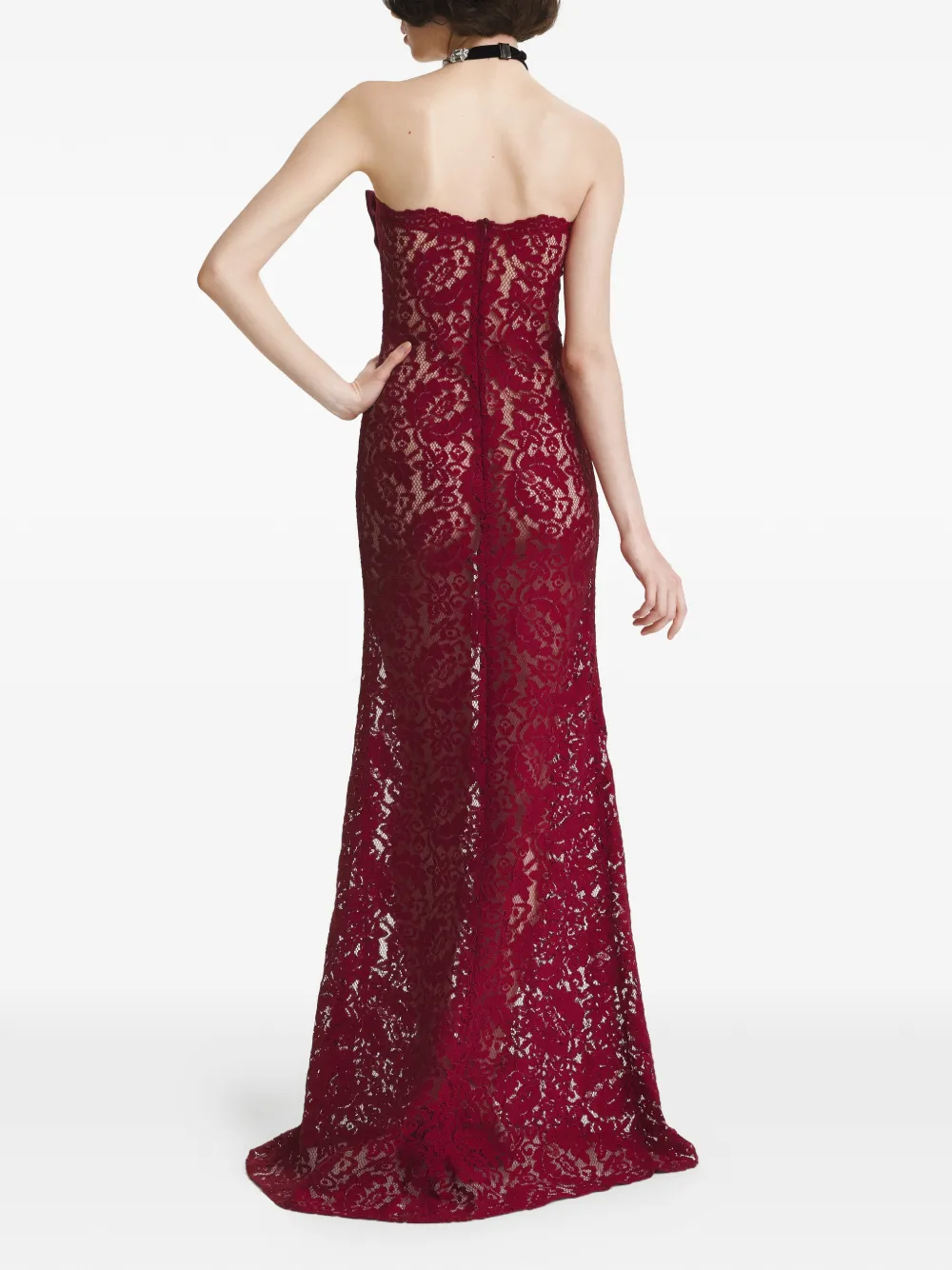 2310 STUDIO Jurk met strikdetail Rood