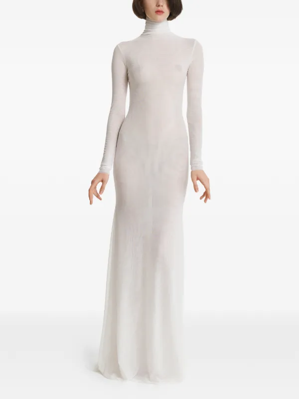 white turtleneck maxi dress Snuggle Me