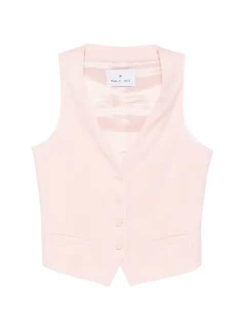 Manuel Ritz v-neck button-up waistcoat