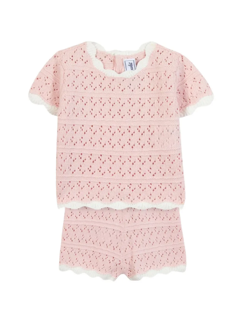 Tartine Et Chocolat openwork cotton set - Rosa