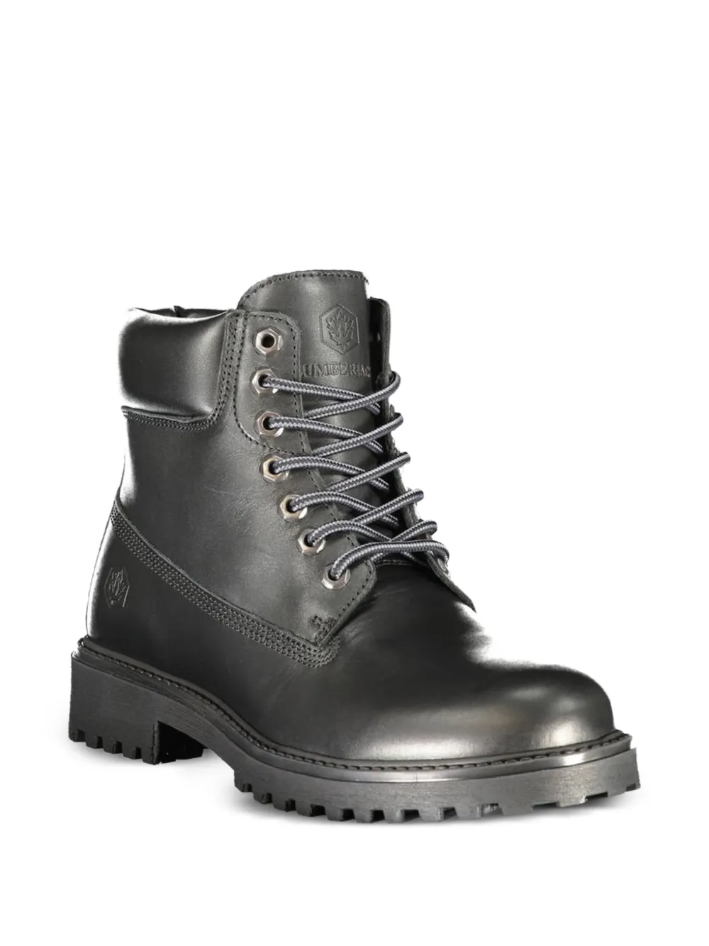 LUMBERJACK lace-up ankle boots Zwart