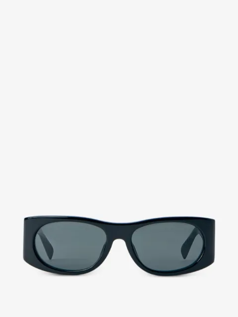 Jacquemus logo-engraved rectangular-frame sunglasses
