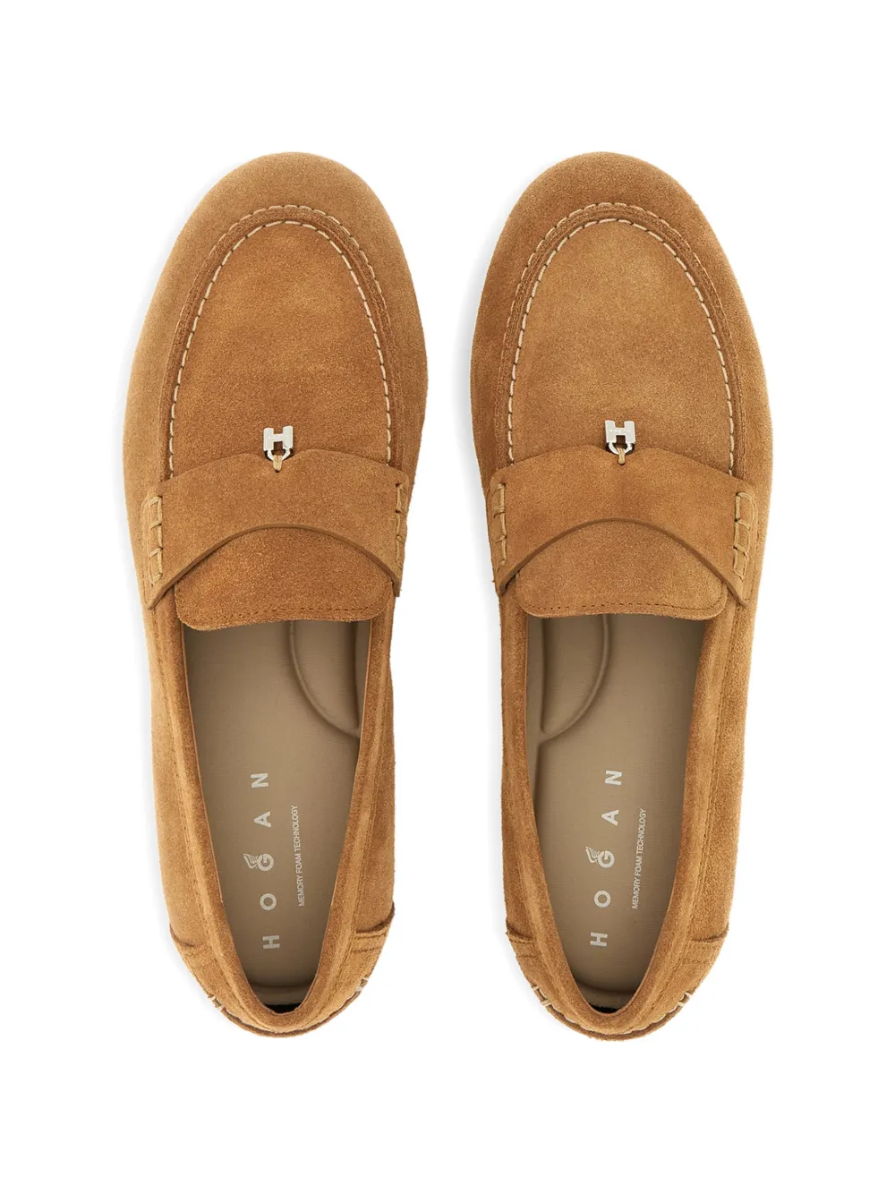 Hogan Olympia suède loafers Beige