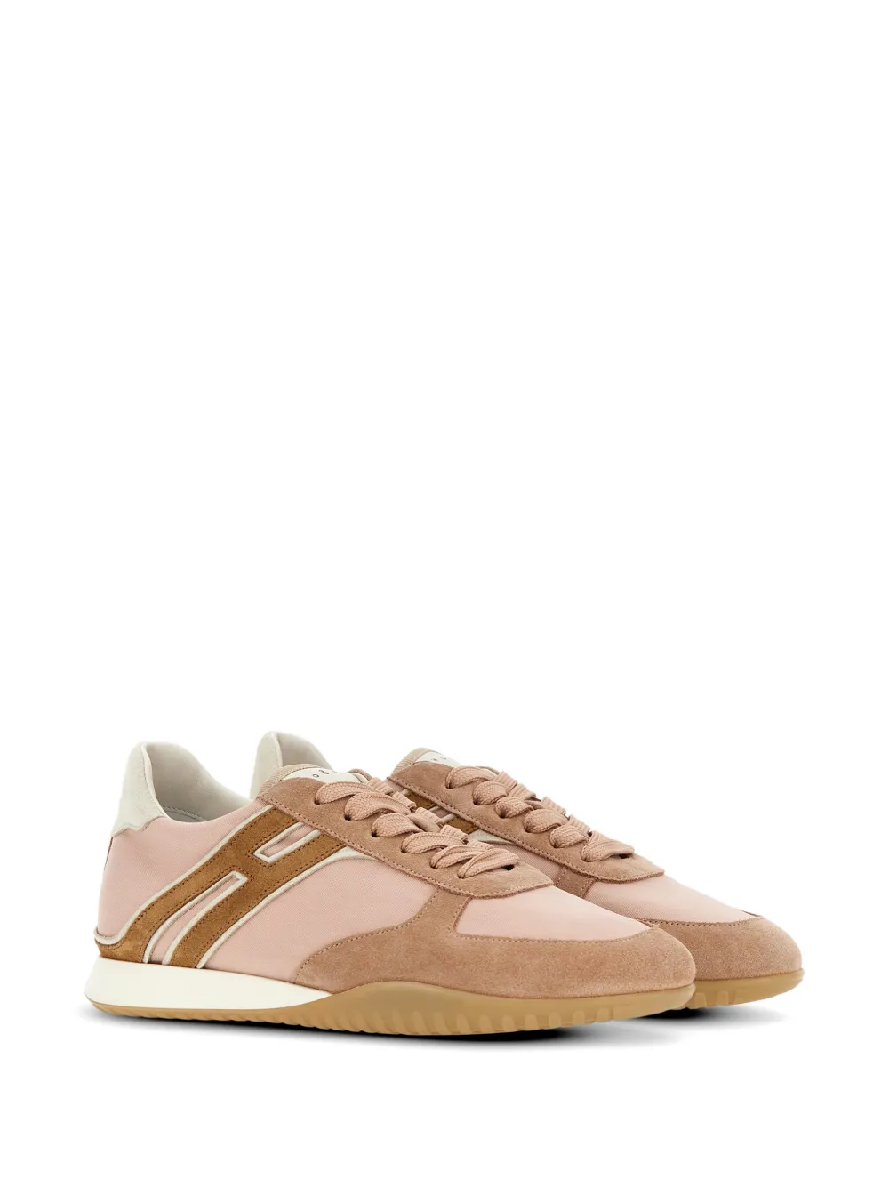 Hogan Olympia-Z sneakers met suède vlakken Roze
