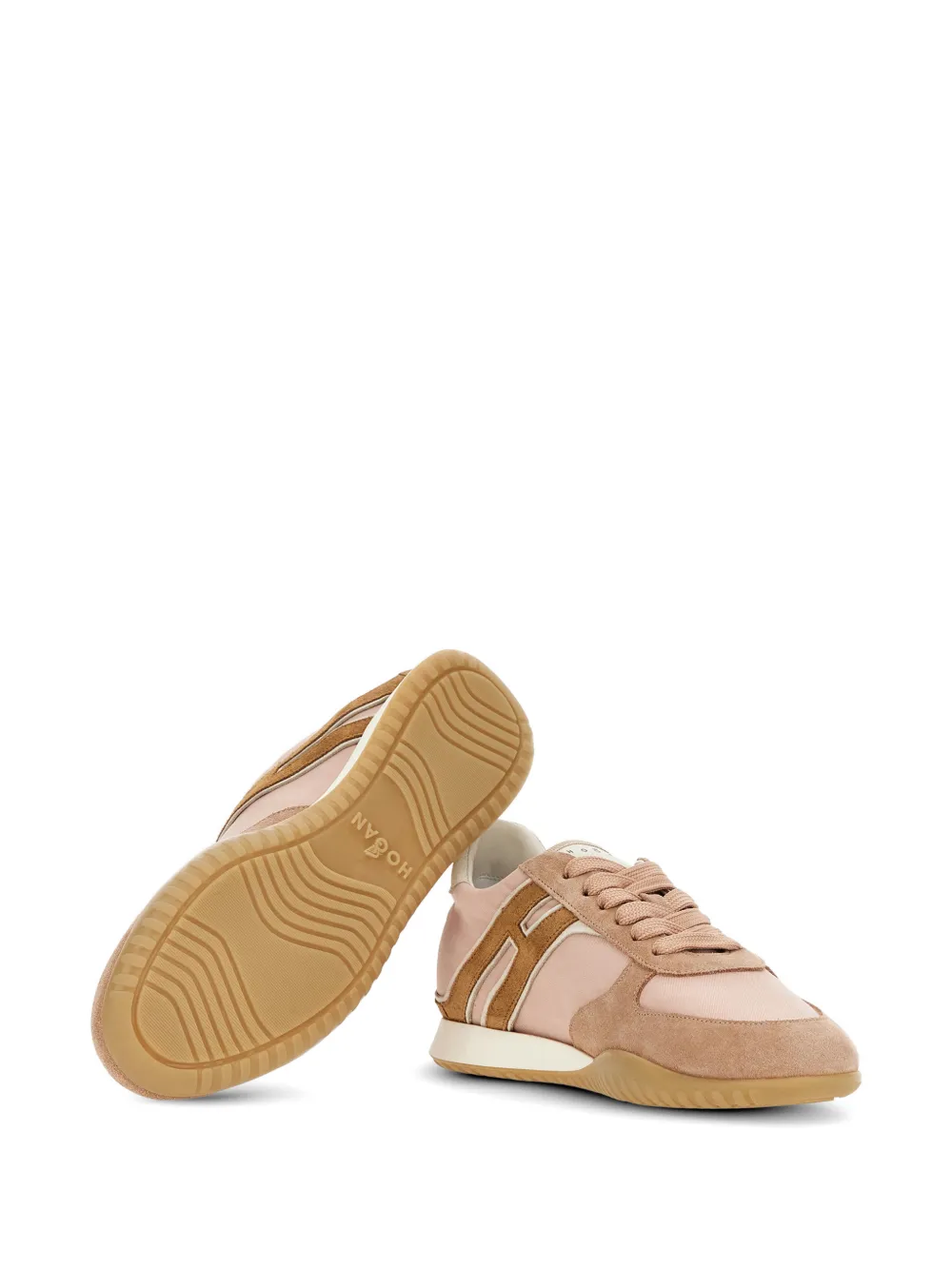 Hogan Olympia-Z sneakers met suède vlakken Roze