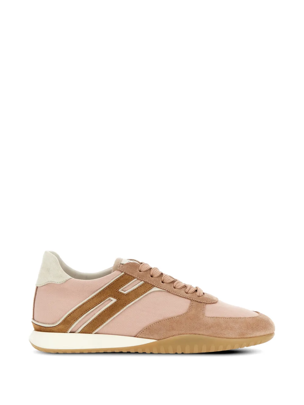 Hogan Olympia-Z suede-panelled sneakers - Rosa