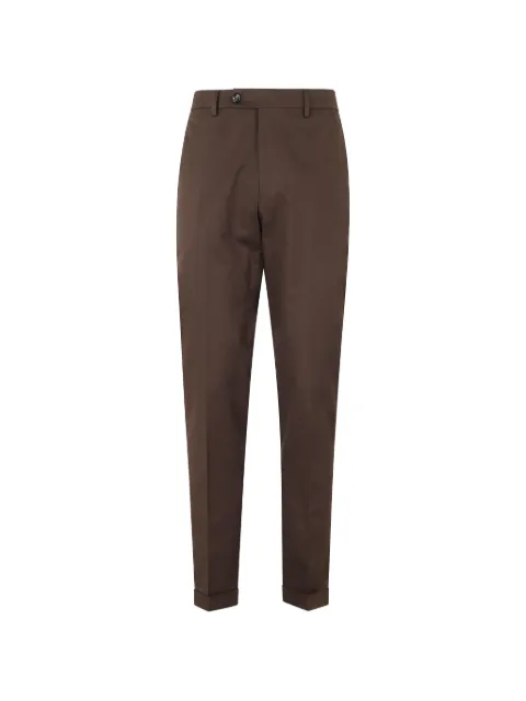 Berwich pressed-crease turned-up trousers