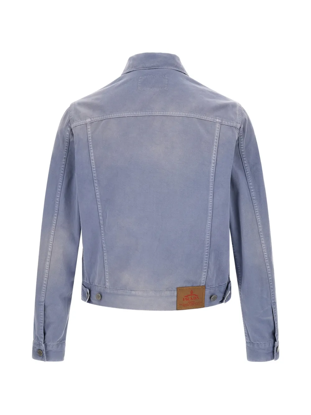 Prada Katoenen jack met geverfd effect Blauw