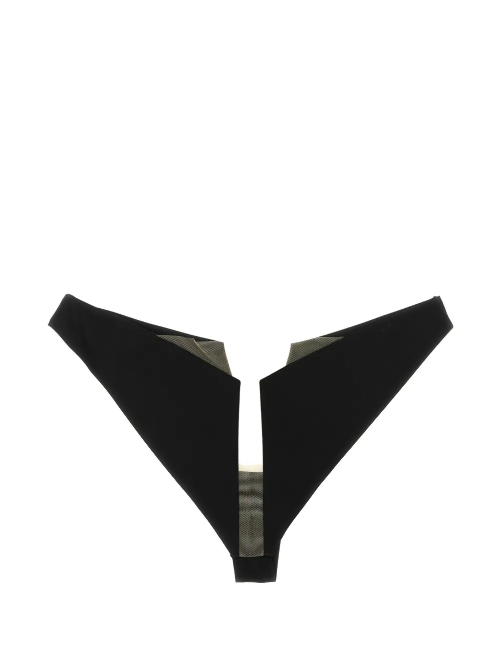 Rick Owens x LIVY slip met doorzichtig vlak Zwart