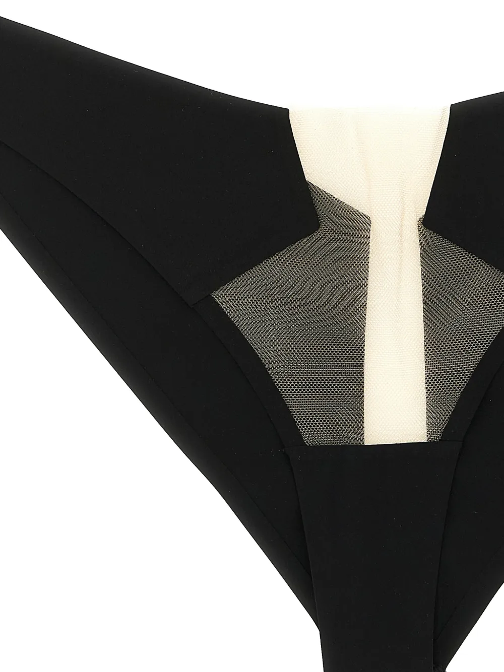 Rick Owens x LIVY slip met doorzichtig vlak Zwart