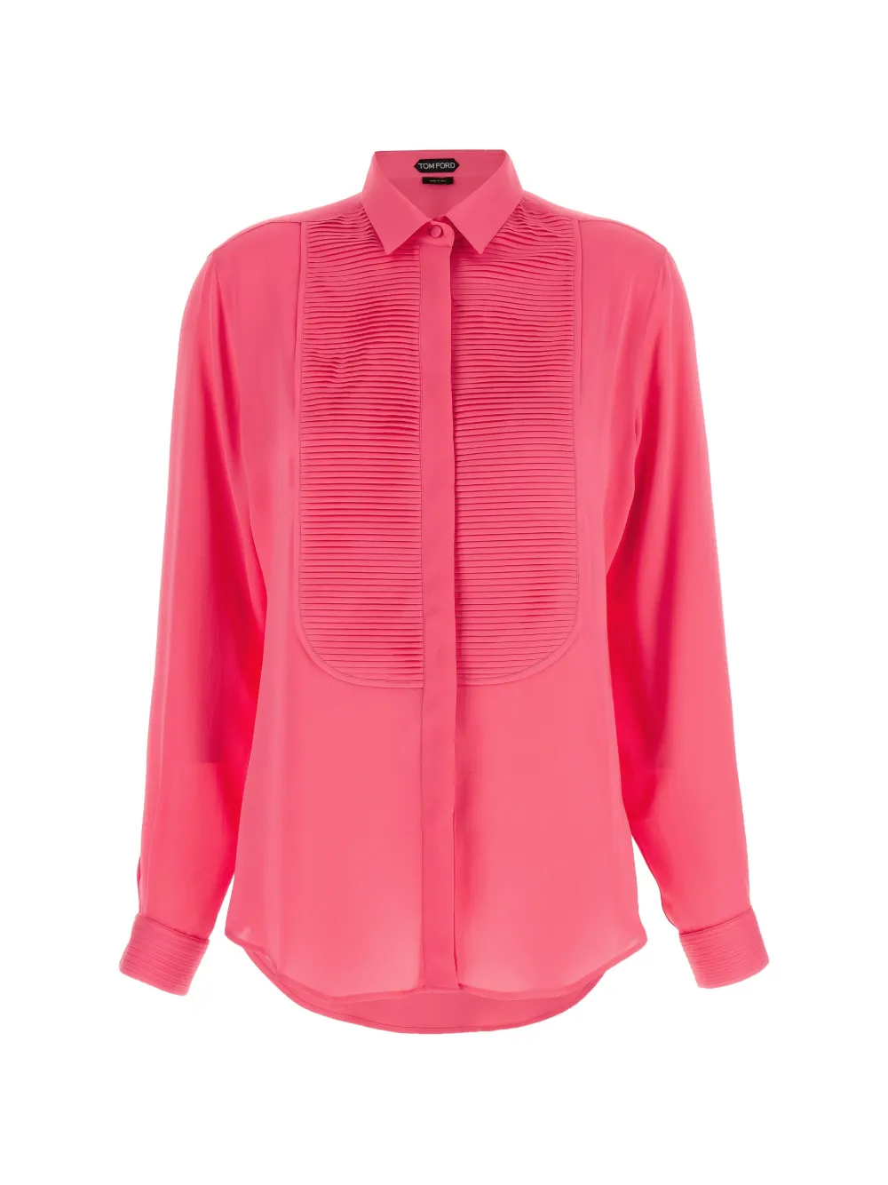 TOM FORD pleated silk shirt - Pink