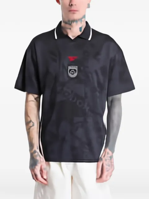 Reebok logo-print collared T-shirt