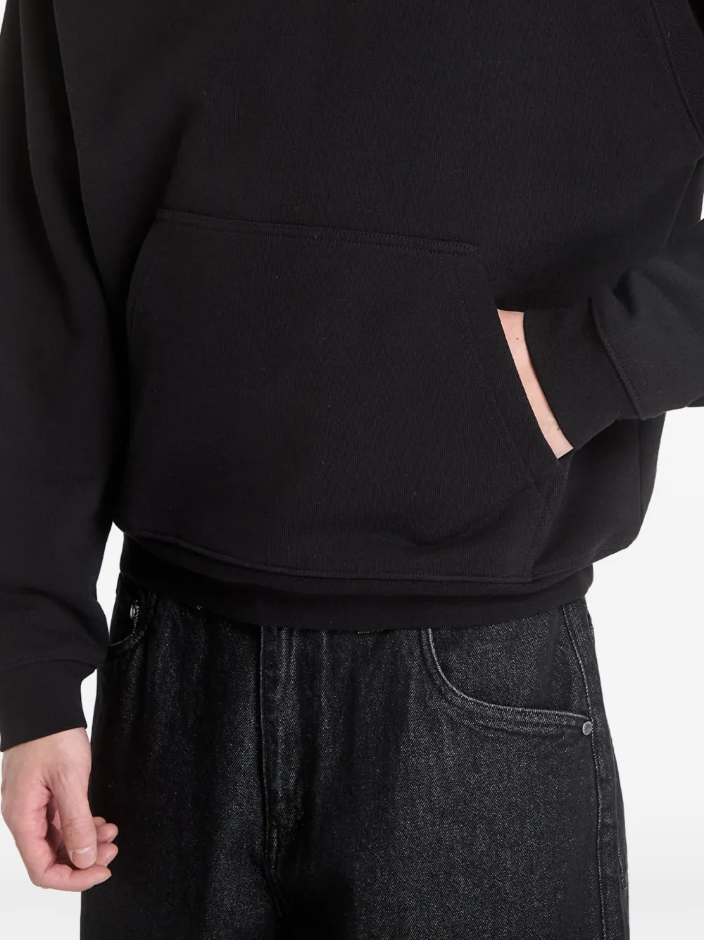 dime Hoodie met logodetail Zwart