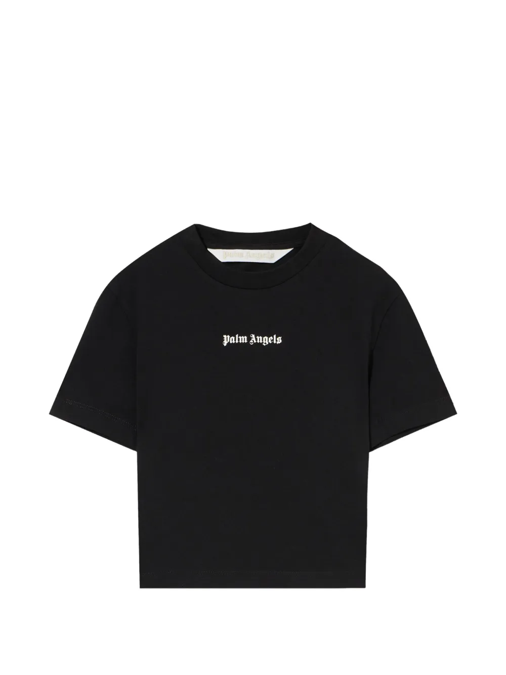 Palm Angels T-shirt met logoprint Zwart