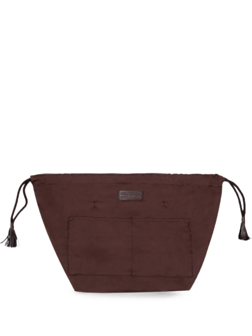 DRAGON DIFFUSION tassel-detail clutch bag - Marrone