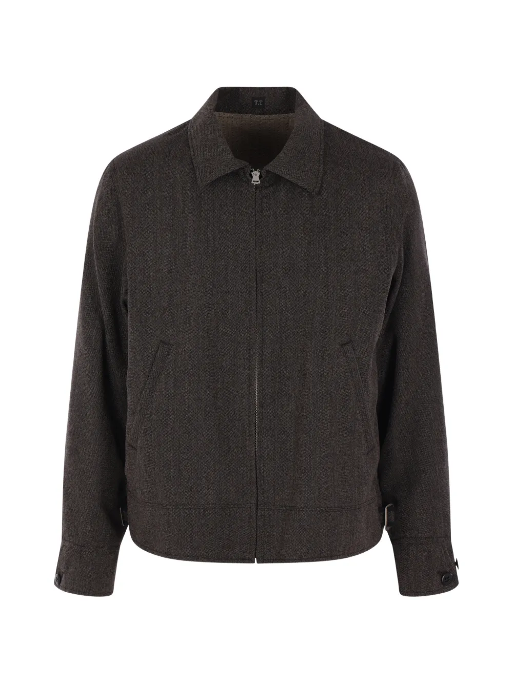 TAIGA TAKAHASHI zip-up wool jacket - Marrone