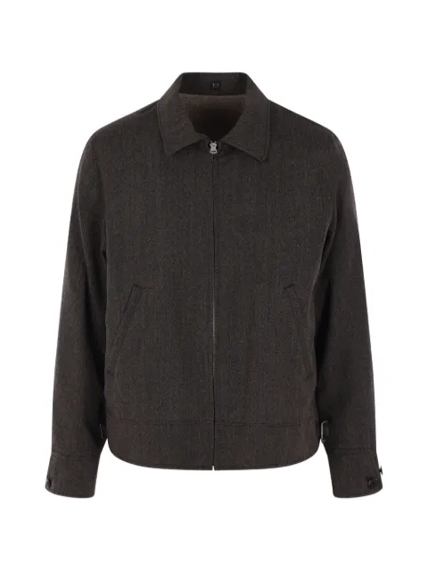 TAIGA TAKAHASHI zip-up wool jacket