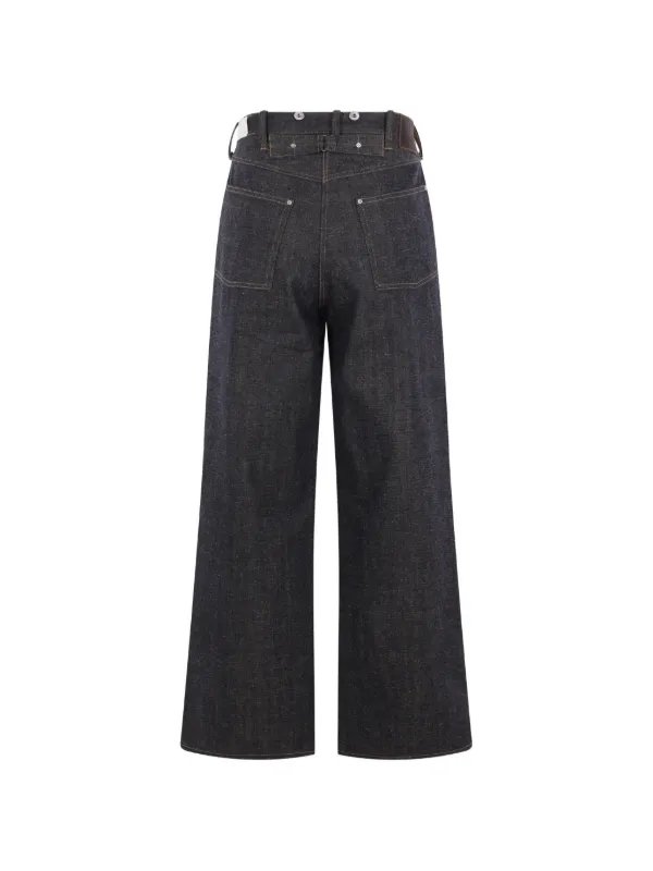 TAIGA TAKAHASHI Lot 704 wide-leg Jeans | Blue | FARFETCH