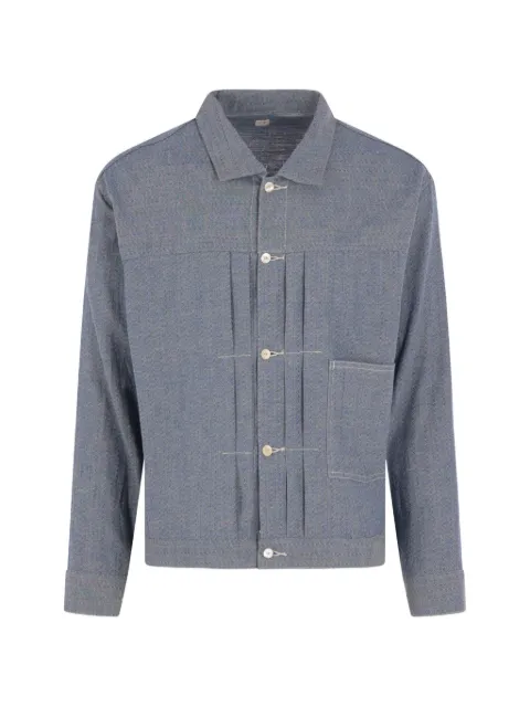 TAIGA TAKAHASHI pleated herringbone jacket