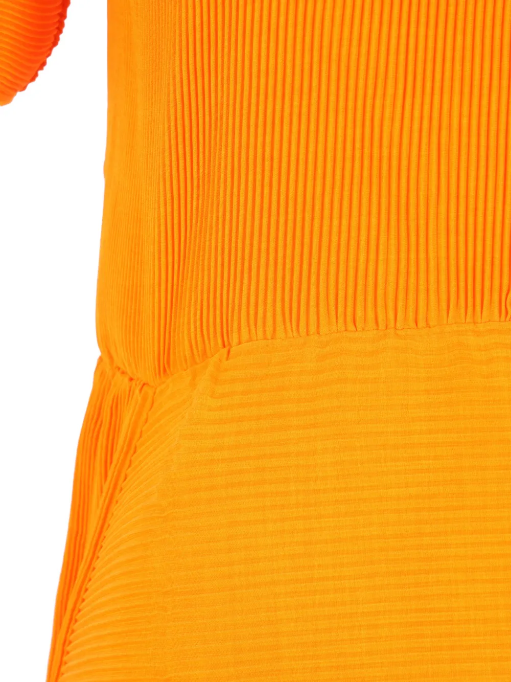 Melitta Baumeister Geplooide jurk met gewelfde afwerking Oranje