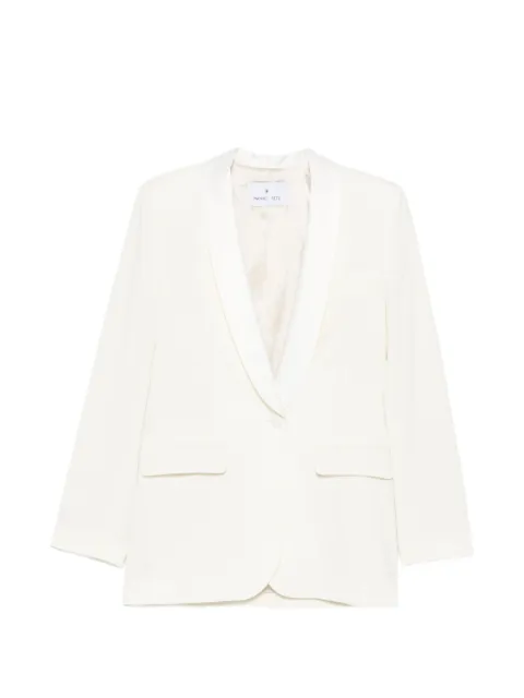 Manuel Ritz satin-trim shawl-lapel jacket