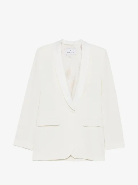 Manuel Ritz satin-trim shawl-lapel jacket