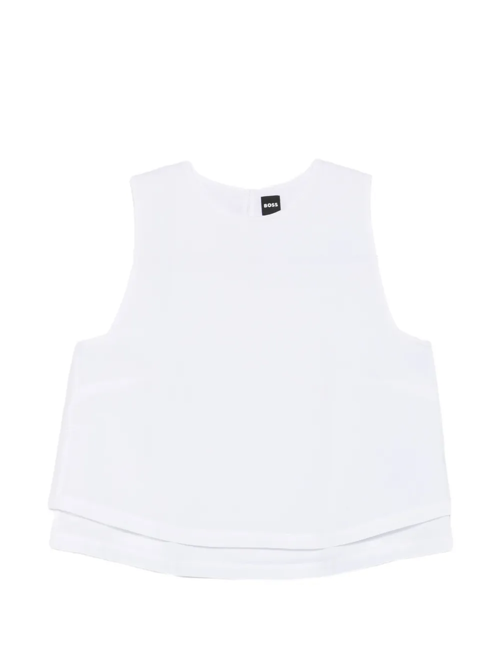 BOSS layered sleeveless top - Bianco