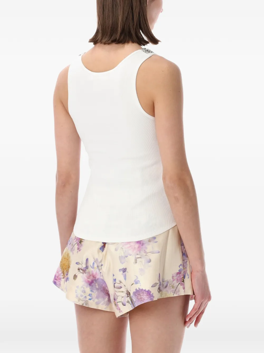 ZIMMERMANN Verfraaide mouwloze tanktop Beige