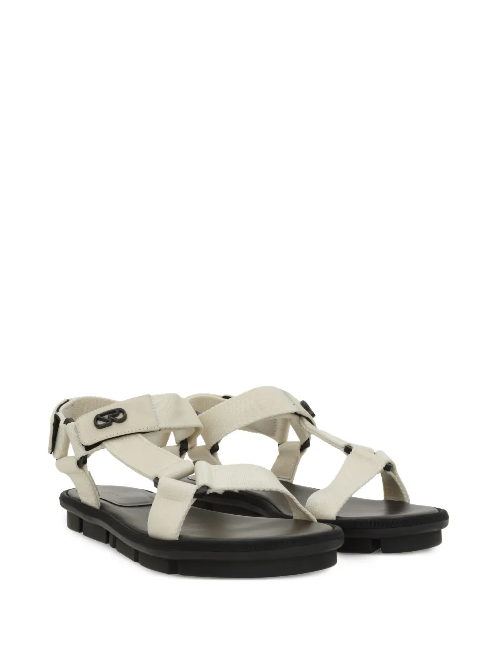 Sergio Rossi Trail touch-strap sandals Beige