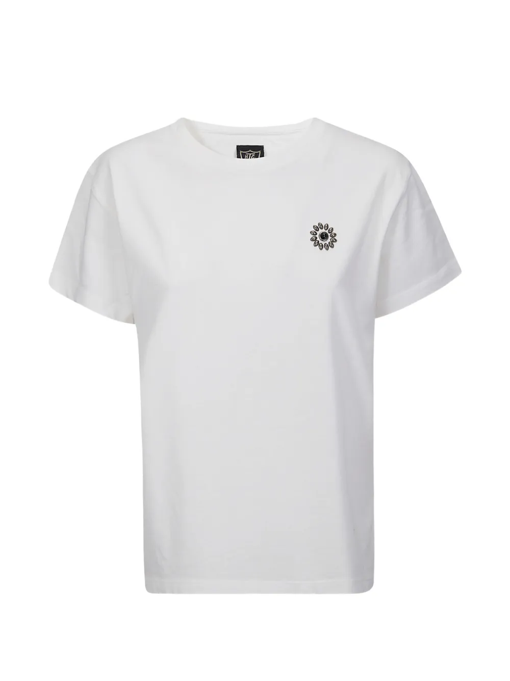Htc Los Angeles flower-embellished t-shirt - Bianco
