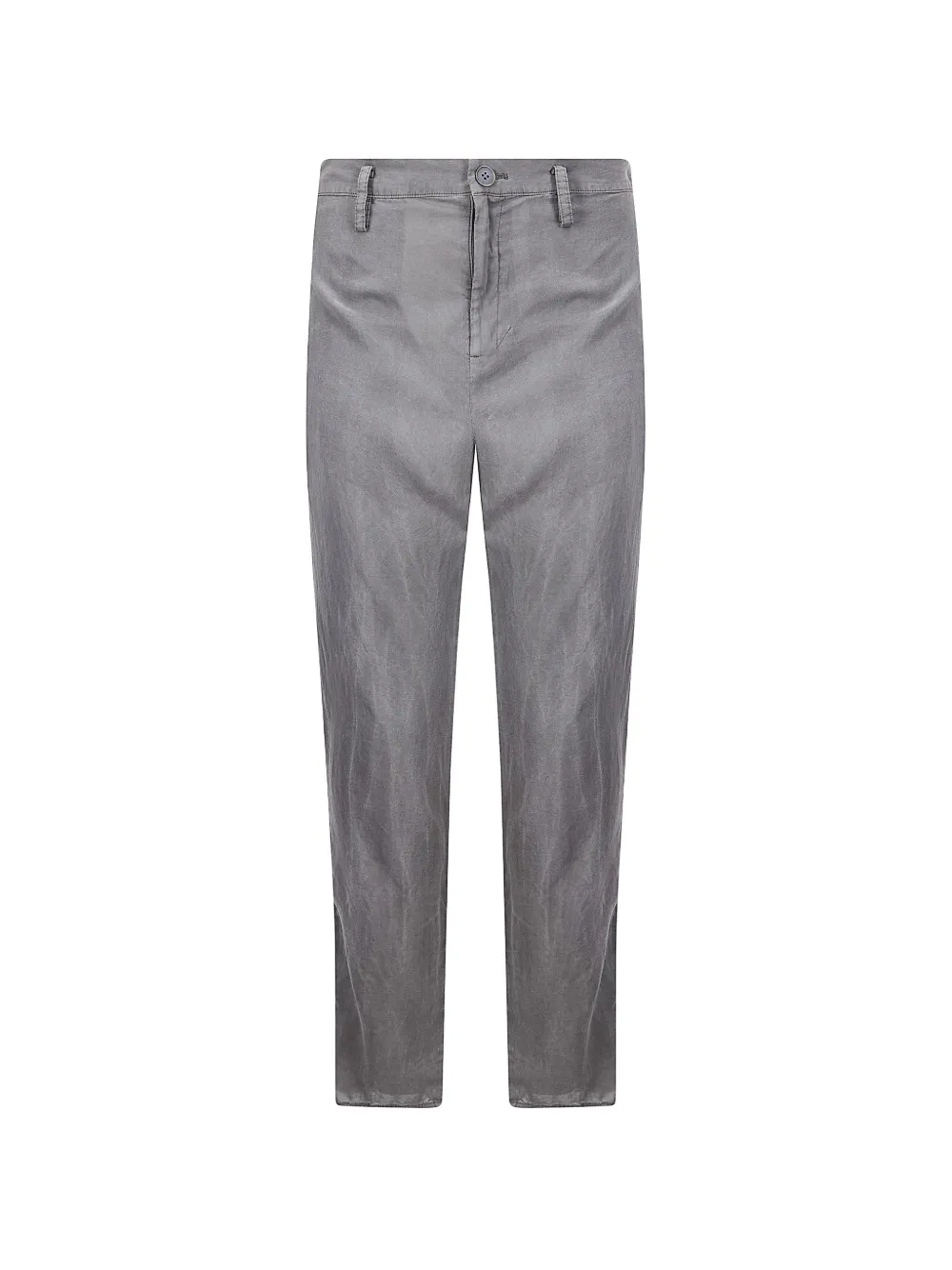 Limi Feu Slit-detail Slim-fit Trousers In Gray