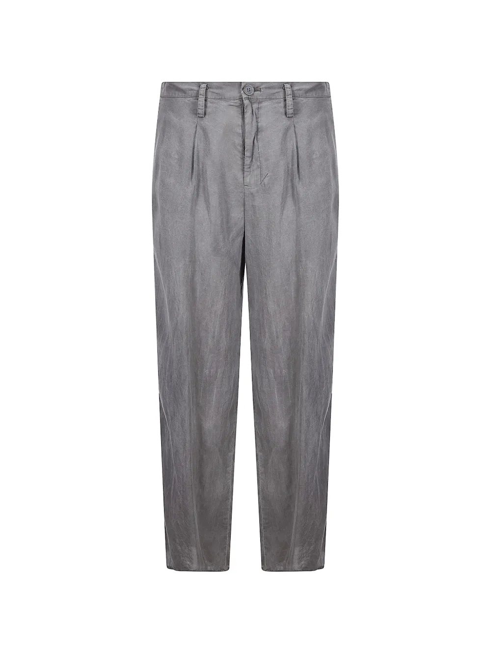 Limi Feu pleated slit-detail trousers - Grigio