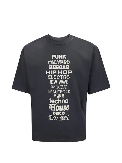 Htc Los Angeles Calypso music-print stud-embellished t-shirt