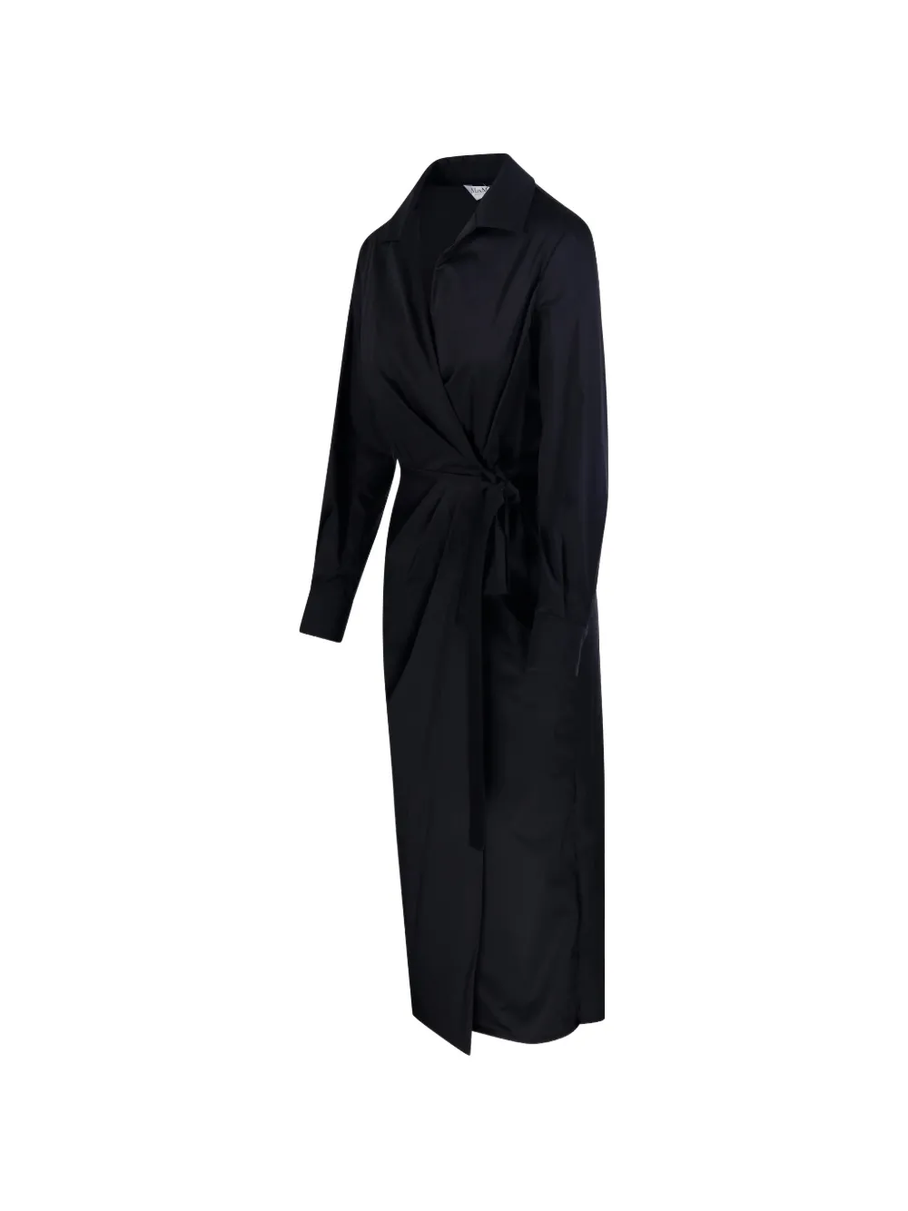 Max Mara Midi-jurk met lange mouwen Zwart