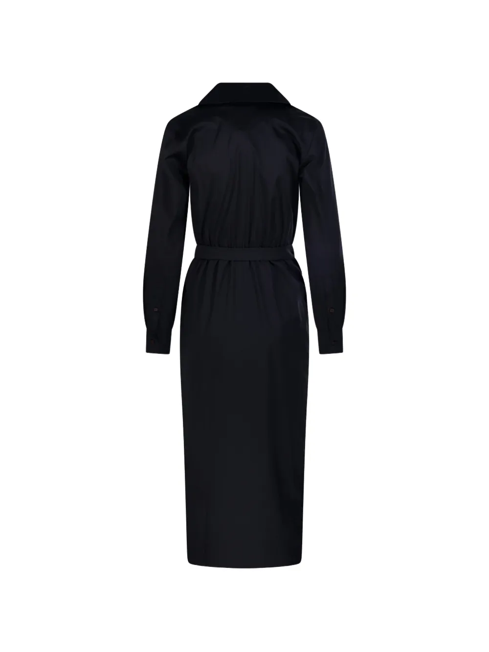 Max Mara Midi-jurk met lange mouwen Zwart