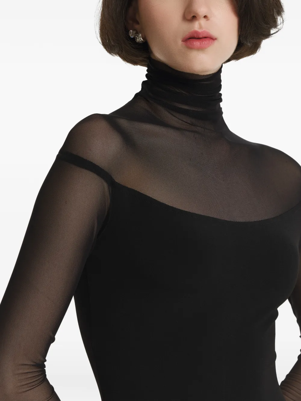 2310 STUDIO Body met mesh vlak Zwart