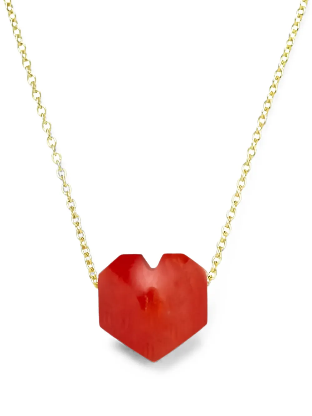 Aliita mini Corazon coral necklace - Oro