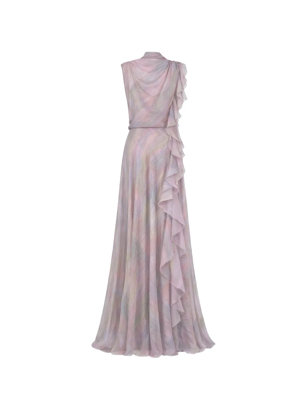 Gemy Maalouf Abito con spacco laterale - Rosa