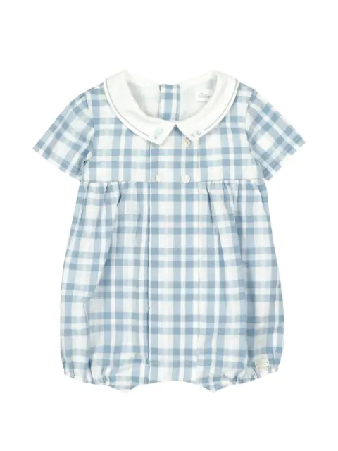 Tartine Et Chocolat check-pattern short-sleeve romper