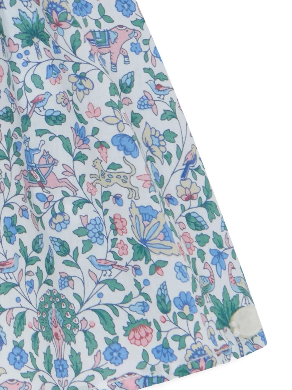 Tartine Et Chocolat Katoenen gesmockt shirt met print Wit