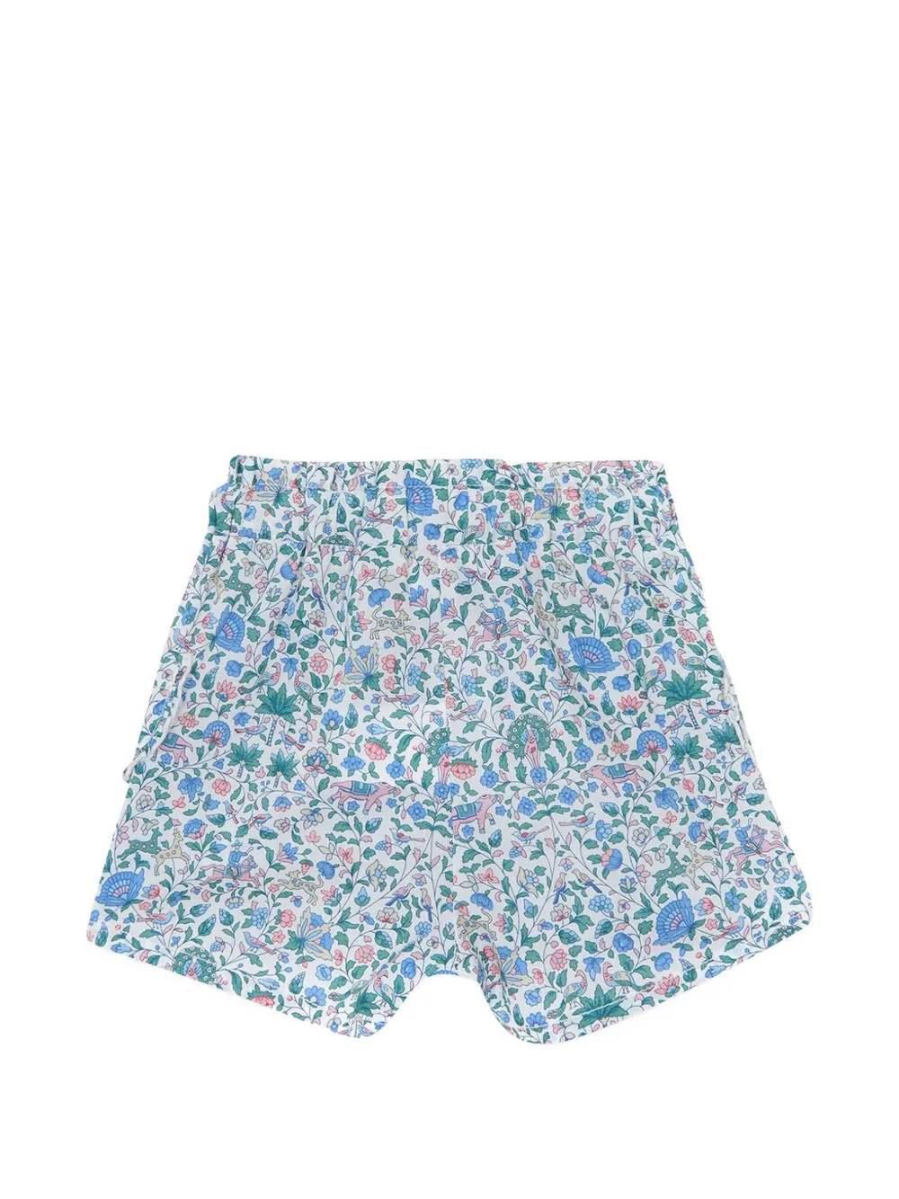 Tartine Et Chocolat Liberty-print patch-pocket shorts - Blu