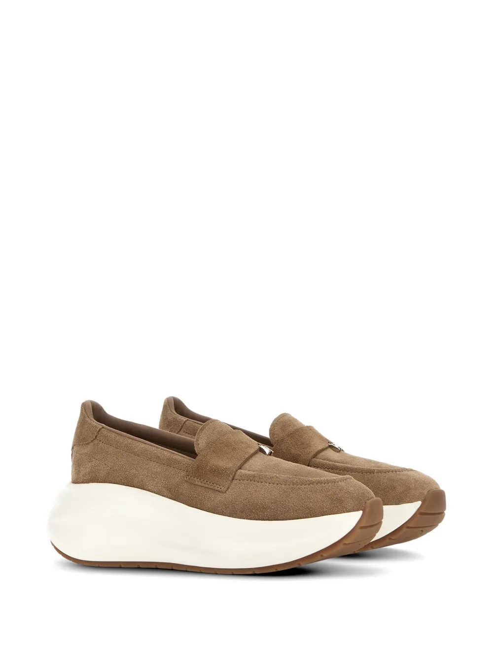 Hogan Maxi I Active suède loafers Bruin