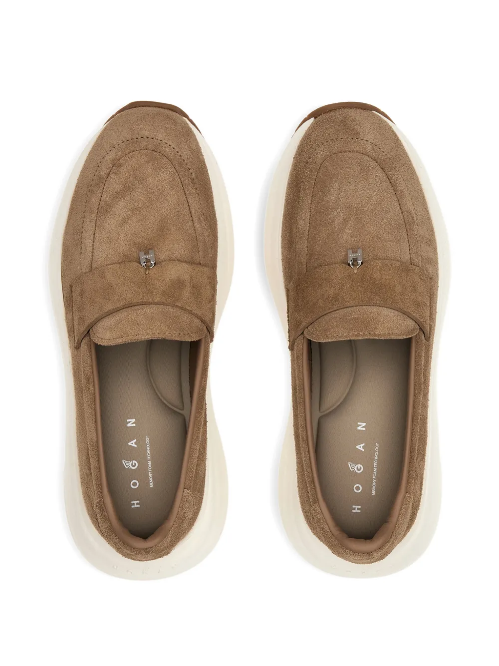 Hogan Maxi I Active suède loafers Bruin